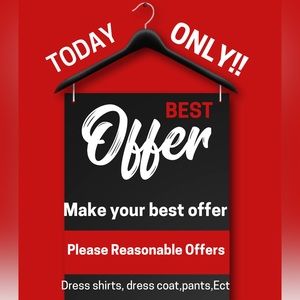 Make your best offer on an entire closet today only